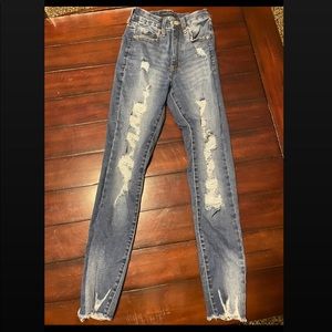 Aeropostale, super high rise curvy jegging, Size 0 Reg